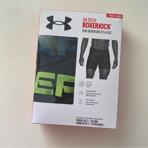 Under Armour mens US Tech Boxerjock black pair boxer briefs size 2XL